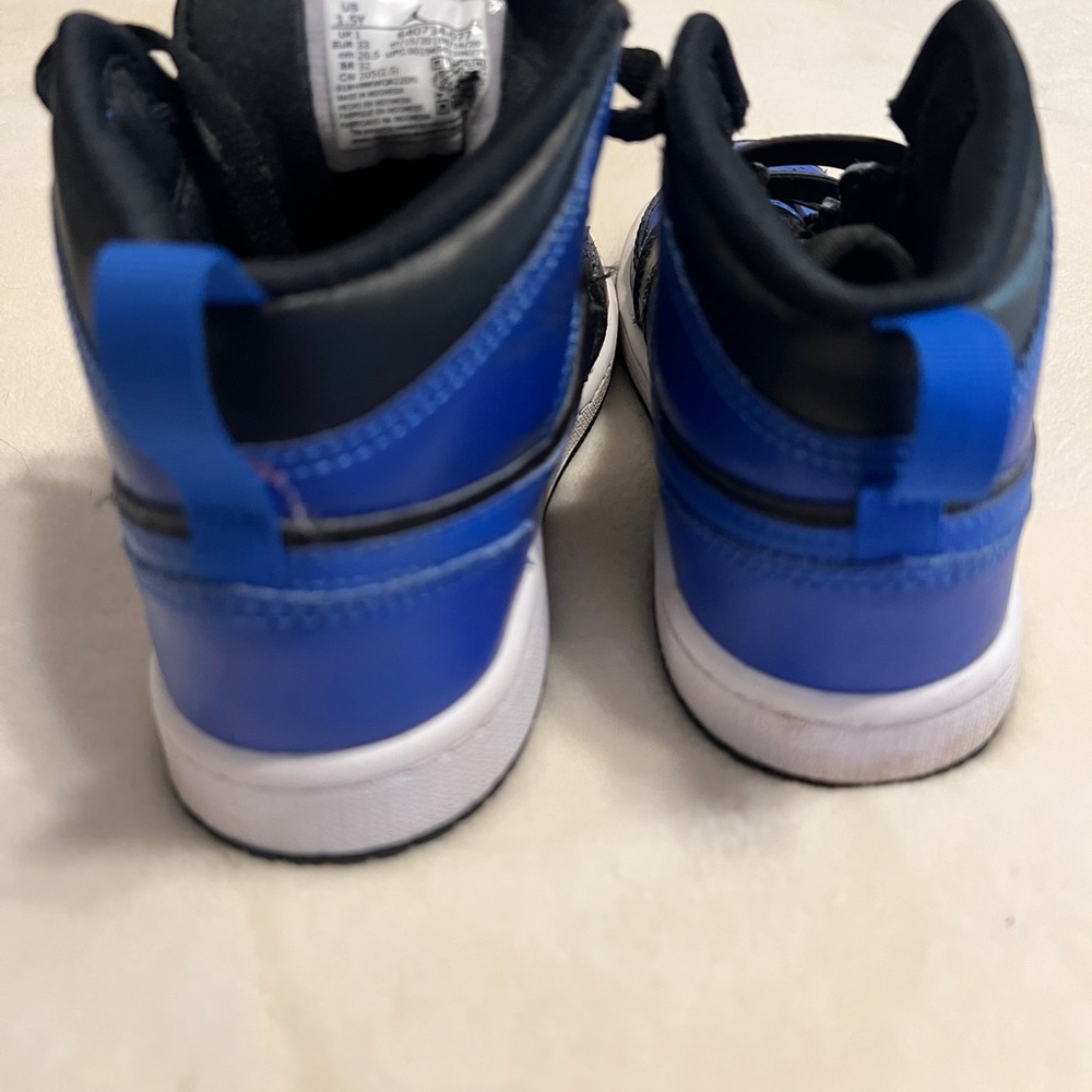Nike Air Jordon 1 hyper blue black GUC - Picture 3 of 4